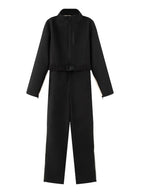 2026 Women's Elegant Skateboard One-piece Fleece Ski Bodysuit Female Long Sleeve Waterproof Windproof Patchwork Skiing Jumpsuits - Matrix Studios
