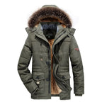 Good Quality Male Fit Winter Coats Multi-pocket Cargo JacketsMen Winter Down Jackets Hooded Casual Long Warm Parkas Size 7XL - Matrix Studios