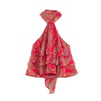 BSAY Summer Bohemian Women Bow Halter Neck Sleeveless Top High‑Waist Flowy Long Skirt With Belt Holiday 2‑Piece Matching Outfit - Matrix-studios.com