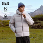 Semir Down Jacket Men New Winter Waterproof Outerwear Textured Hooded Top Versatile - Matrix Studios