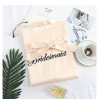 Bride Bridesmaid Wedding Robe Embroidery Kimono Bathrobe Gown Nightgown Casual Satin Short Women Sexy Nightwear Sleepwear - Matrix-studios.com