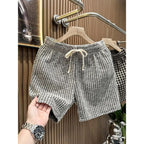 Men's Clothing Print Plaid Shorts Summer Stylish Straight Leg Casual Beach Pants Comfortable Pockets Lightweight Street Shorts