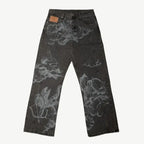 Y2K New Retro Centipede Embroidery Pattern Washed Oversized Wide-Leg Pants Street Gothic Harajuku Floor Pants For Men and Women - Matrix Studios
