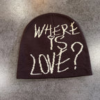 Y2K Letter Butter Knit Hats Skullies Beanies Autumn Winter Warm Hat Men Women Hip Hop Quality Skiing Cap Cycling Windproof New