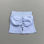 HISTELLO Gym Shorts 4.5" Women Fitness Sports Biker Shorts Low Waist Running Pants Workout Scrunch Butt Yoga Seamless Leggings - Matrix-studios.com