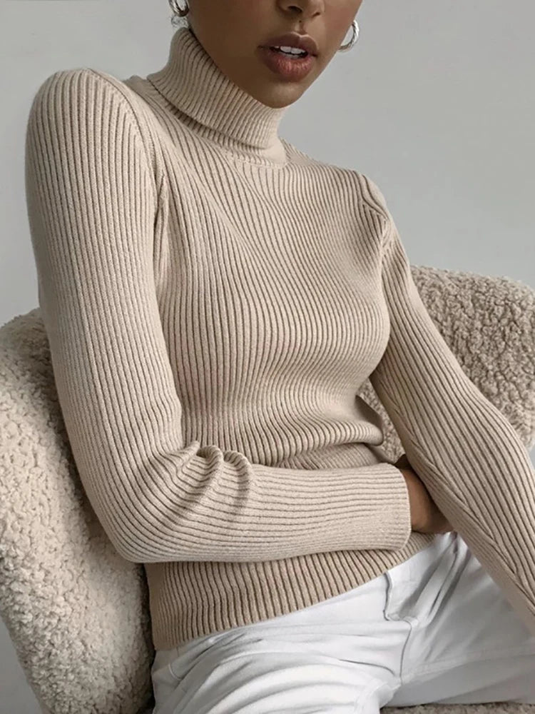 Heliar Women Fall Turtleneck Sweater Knitted Soft Pullovers Cashmere Jumpers Basic Soft Sweaters For Women 2026 Autumn Winter - Matrix-studios.com