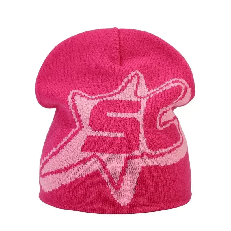 Y2K Letter Knitted Winter Autumn Beanie Cap Men Women Kanye Beanies Gorras Hombre Top Warm Skiing Hat Ear Hats Hip Hop Skullcap - Matrix-studios.com