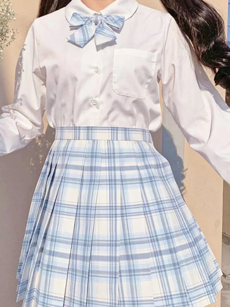 ZOKI Plaid Women Pleated Skirt Bow Knot Summer High Waist Preppy Girls Dance Mini Skirt Cute A Line Harajuku Sexy Japan Faldas - Matrix-studios.com