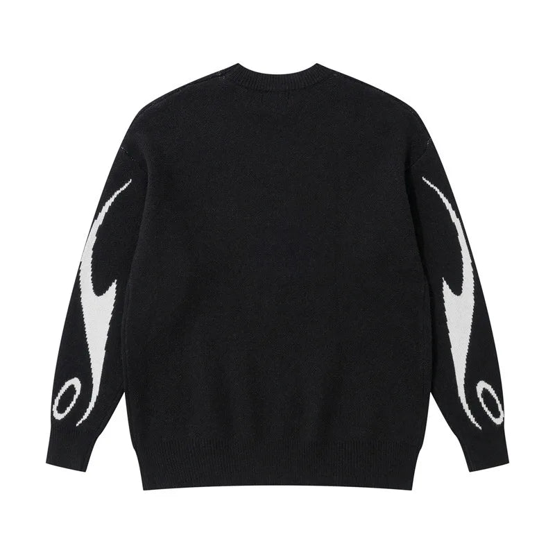 Autumn Winter Women Retro Pullover Sweater Fashion Long Sleeve Star Pattern Y2K Sweater Lady Casual Harajuku Knit Sweater Unisex - Matrix Studios