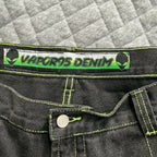 Jeans Spring and Autumn European and American wide-leg loose alien pattern trousers 2024 new high street trend hip-hop men - Matrix Studios