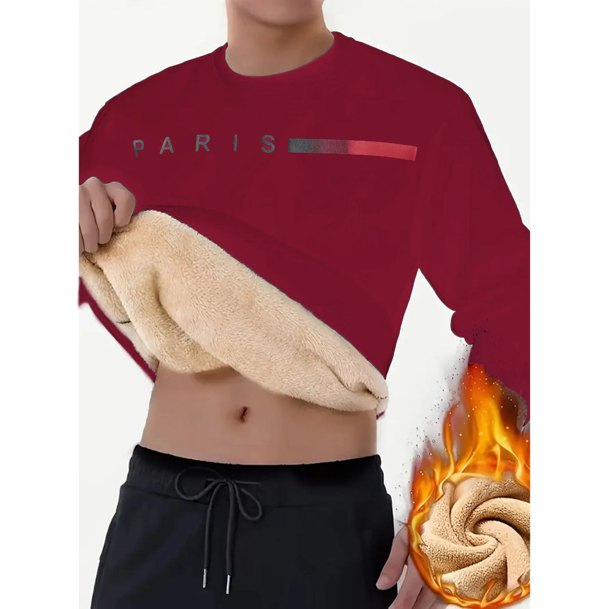 Cashmere round neck men's winter thick cashmere under a warm cashmere - Matrix Studios