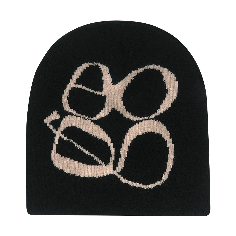 Y2K Letter Butter Knit Hats Skullies Beanies Autumn Winter Warm Hat Men Women Hip Hop Quality Skiing Cap Cycling Windproof New
