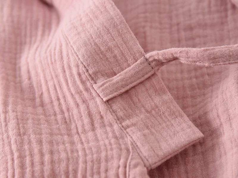 New Spring And Autumn Japanese Kimono Robe Couple Cotton Crepe Bathrobe Men And Women Kimono Robe Robes For Women Sleepwear - Matrix-studios.com