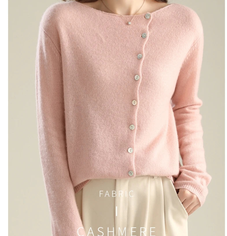 Autumn Winter Sweater Women Elegant Button Design Knitted Cardigans For Women Casual Sweaters - Matrix Studios
