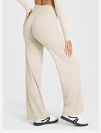 Womens Straight Leg Pants – High Waisted Wide Leg Yoga Pants Breathable Loose Baggy Sweatpants for Gym Running Casual Wear - Matrix-studios.com