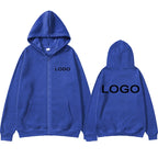 Customized Printed Men Women Zipper Up Hoodie Loose Casual Clothing Fashion Long Sleeve Hooded Pullover Personality Sweatshirts - Matrix Studios