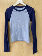 Pink Striped Slim Long Sleeve Tees Women Spring Casual Cotton O-neck Tshirt New Tops Clothes Sweet Cute  Vintage T-shirts Y2K - Matrix-studios.com