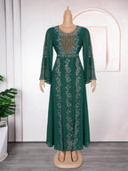 2025 Abayas For Women Dubai Luxury African Muslim Fashion Dress Caftan Marocain Evening Party Dresses Boubou Robe Djellaba Femme - Matrix-studios.com