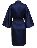 Wedding Party Team Bride Robe Without Letters Kimono Satin Pajamas Bridesmaid Plain Bathrobe SP088 - Matrix-studios.com