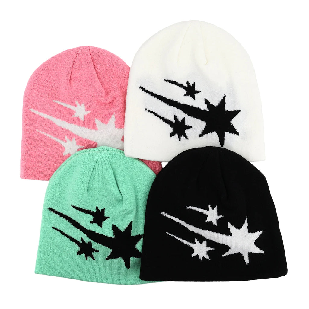 Y2K Letter Butter Knit Hats Skullies Beanies Autumn Winter Warm Hat Men Women Hip Hop Quality Skiing Cap Cycling Windproof New