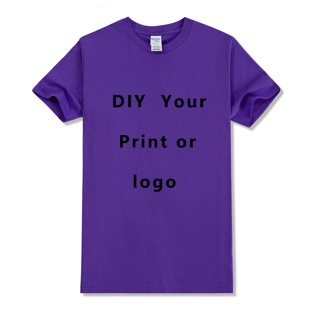 EU Size 100% Cotton Custom T Shirt Make Your Design Logo Text Men Women Print Original Design Gifts Tshirt - Matrix Studios