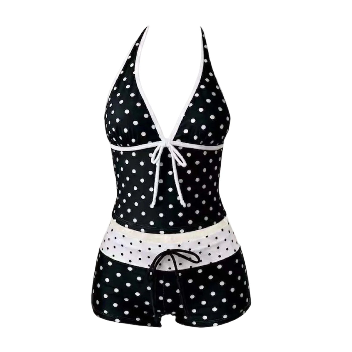Women'S Swimsuit 2 Piece Polka Dot Tankini Swimsuit For Women Cute Bikini Top With Boyshorts Triangle Bathing Suit For Women - Matrix-studios.com