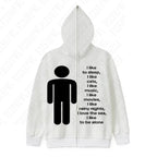 American y2k Harajuku street vintage trend autumn and winter, unique hip-hop punk print for both men and women, pullover hoodie
