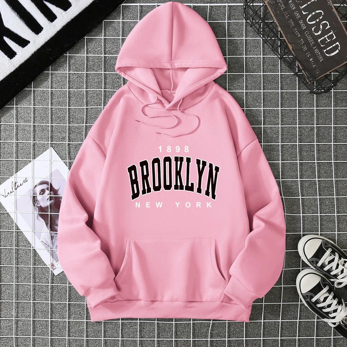 2025 Winter New Women's Hoodie High Street Unisex style Double Pockets Sweatshirts Outerwear Plus-Size Women's Clothing CYXX227 - Matrix Studios