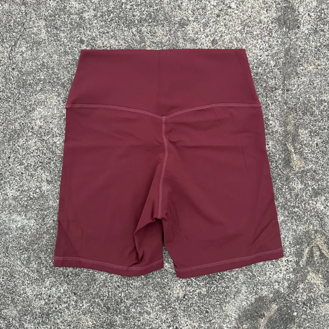 Solid Color Women Fitness Sports Short High Waist Yoga Short Leg Cycling Comprehensive Training Jog Squat Proof Internal Pocket - Matrix Studios