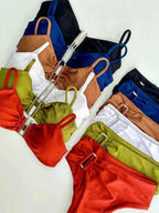 Bandeau Bikini Push Up Women Swimsuits 2026 Sexy Female Swimwear Brazilian Bikini Set Thong Biquini Swim Suits Solid Beachwear - Matrix-studios.com