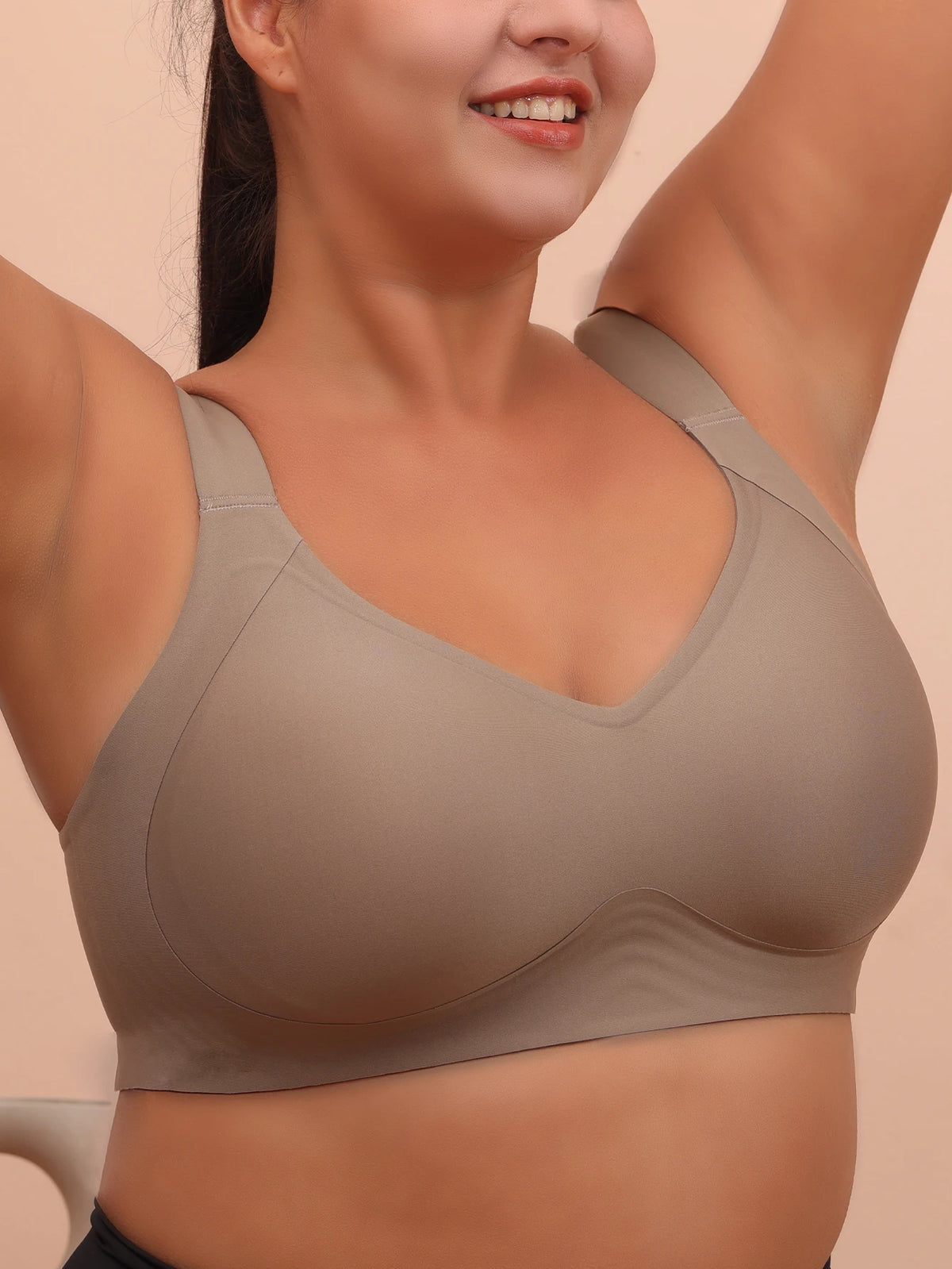 Big breasted sleeping bra for women 6XL without steel rims gathered without scars plus size vest yoga exercise anti sagging bra - Matrix Studios