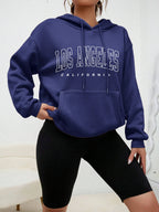 Los Angeles Art Letter Design Women Hoodies American Style Casual Hoody Autumn Hip Hop Female Hoodie Casual Fleece Clothing - Matrix Studios