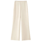 HXAO Satin Pant Sets Women's Two Pieces Set Strapless Off Shoulder Tube Vest 2 Piece Sets Woman Outfit High Waist Trousers Sets - Matrix-studios.com