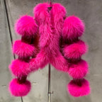 Fur Bomber Ladies New Fashion Jacket Crocdile Sheep Leather With Natural Fur 3573 - Matrix Studios