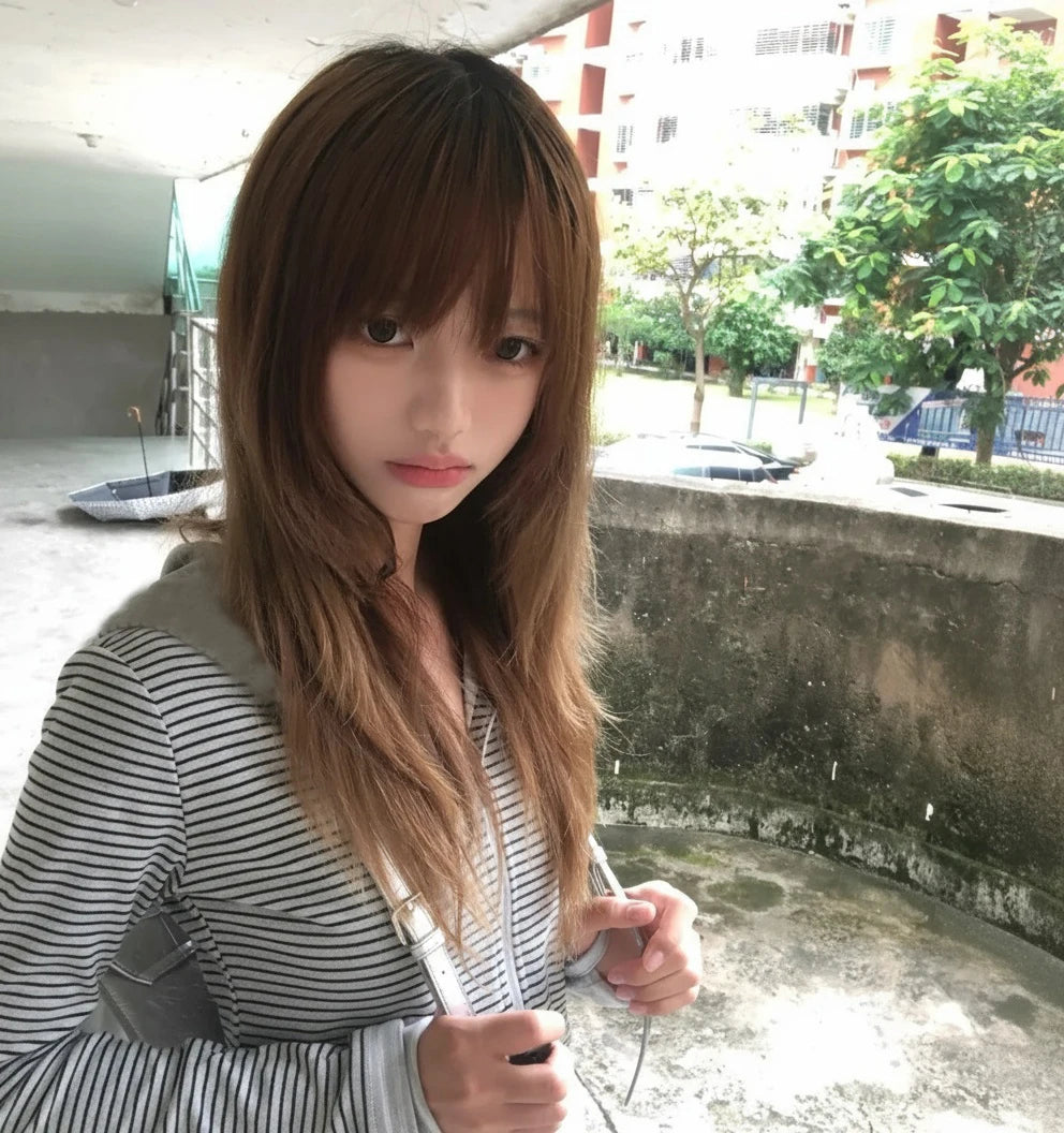 Tonngirls Y2k Japanese Hoodies Women Long Sleeve Striped Sweatshirt Streetwear American Striped Hoodies With Zipper E-girls - Matrix Studios