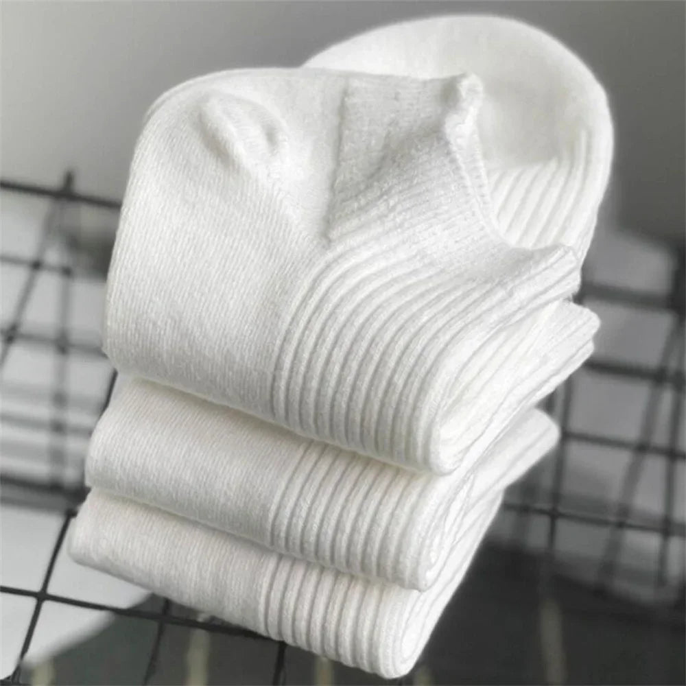 5 Pairs/Pack Ankle Socks Women 100% Cotton Invisible Sweat-absorbing Girls Low Tube Boat Socks EU 36-42 - Matrix Studios