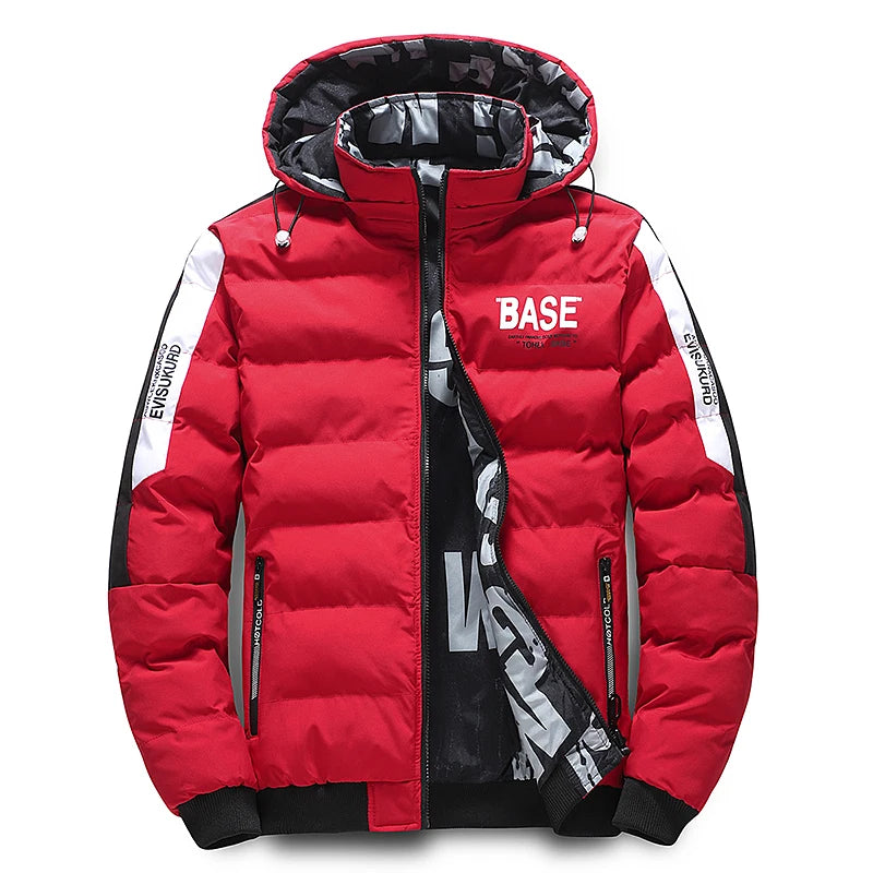2025 Winter new style Men's Thick Men Warm Parka Jackets Casual Men's Outwear Coats Hooded Windbreak Cotton Padded Down Jacket - Matrix Studios