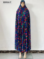 6XL  Muslim Womens Hooded Abaya African Sleeveless Prayer Garment Kaftan Dress With Hijab Floral Dubai Saudi Robe Ramadan - Matrix-studios.com