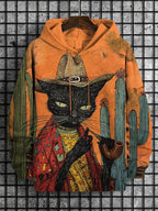 2026 Men's Hoodies Funny Cat Dinosaur UFO Art 3D Printed Cartoon Sweatshirt Men Women Tracksuit Oversized Casual Street Y2k Coat - Matrix Studios