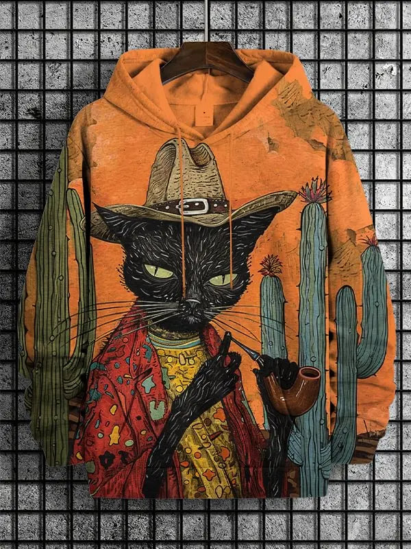 2026 Men's Hoodies Funny Cat Dinosaur UFO Art 3D Printed Cartoon Sweatshirt Men Women Tracksuit Oversized Casual Street Y2k Coat - Matrix Studios
