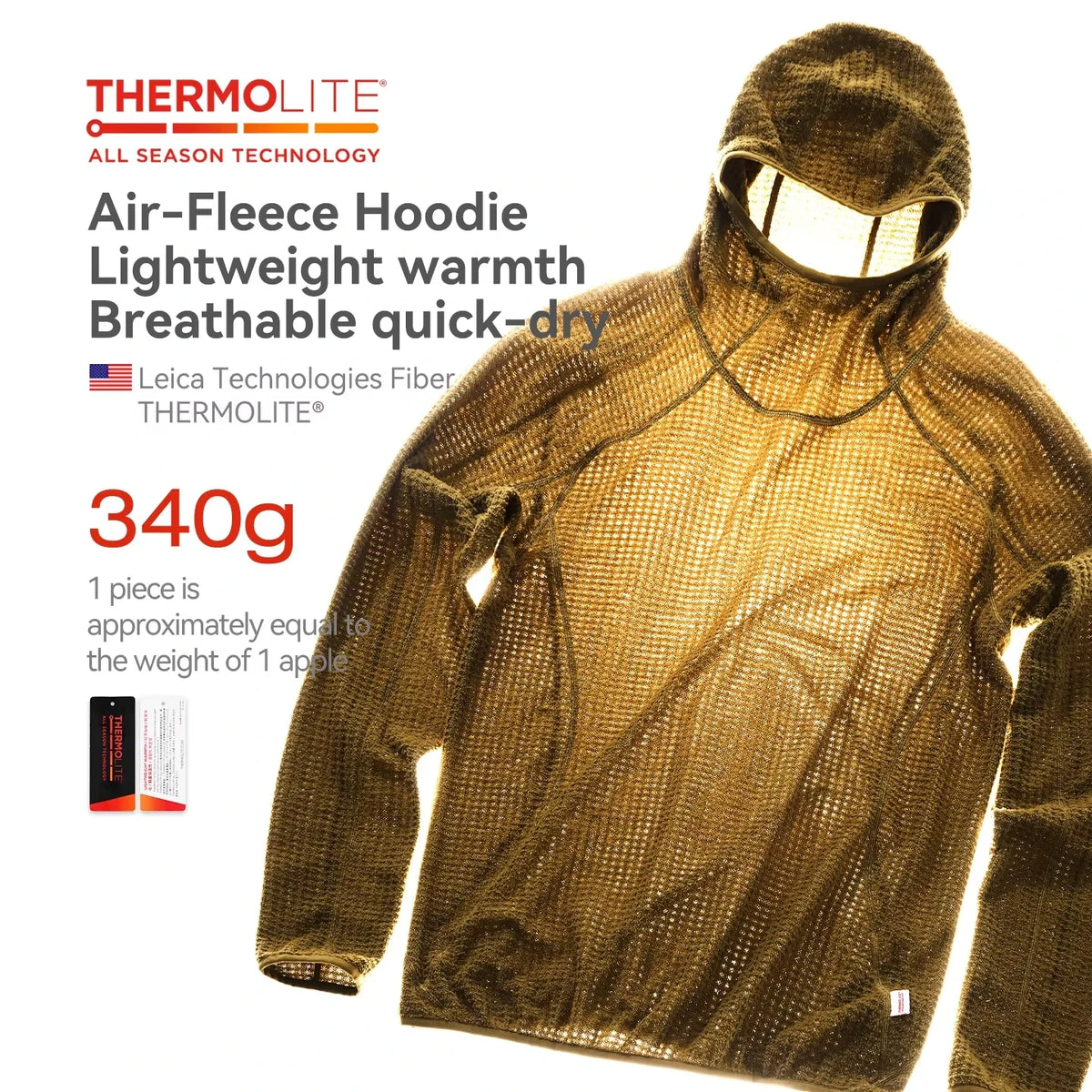 Thermolite® Hooded Sweatshirt: 2025 Winter Lightweight & Warm Hoodie Unisex Solid Color Thickened Hoodie for Autumn and Winter - Matrix Studios