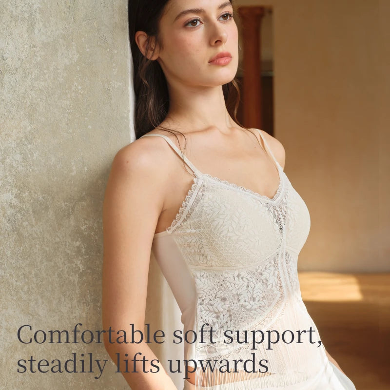 SUJIIN Sexy Lace Camisole Tank Tops Women 2026 Summer Sleeveless Beautiful Back Top Lady Simple Casual Tees Woman Clothing XD001 - Matrix-studios.com