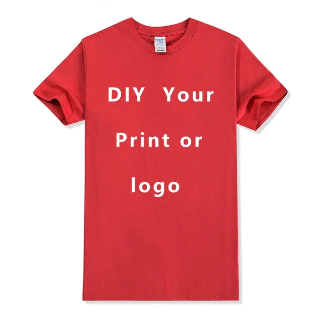 EU size 100% pure cotton custom T-shirt front and back team school uniform store logo text photo for men's personalized high-end - Matrix Studios
