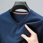 2026 Men's New Waffle V Neck Short Sleeved T-shirt Summer Comfortable Top - Matrix Studios
