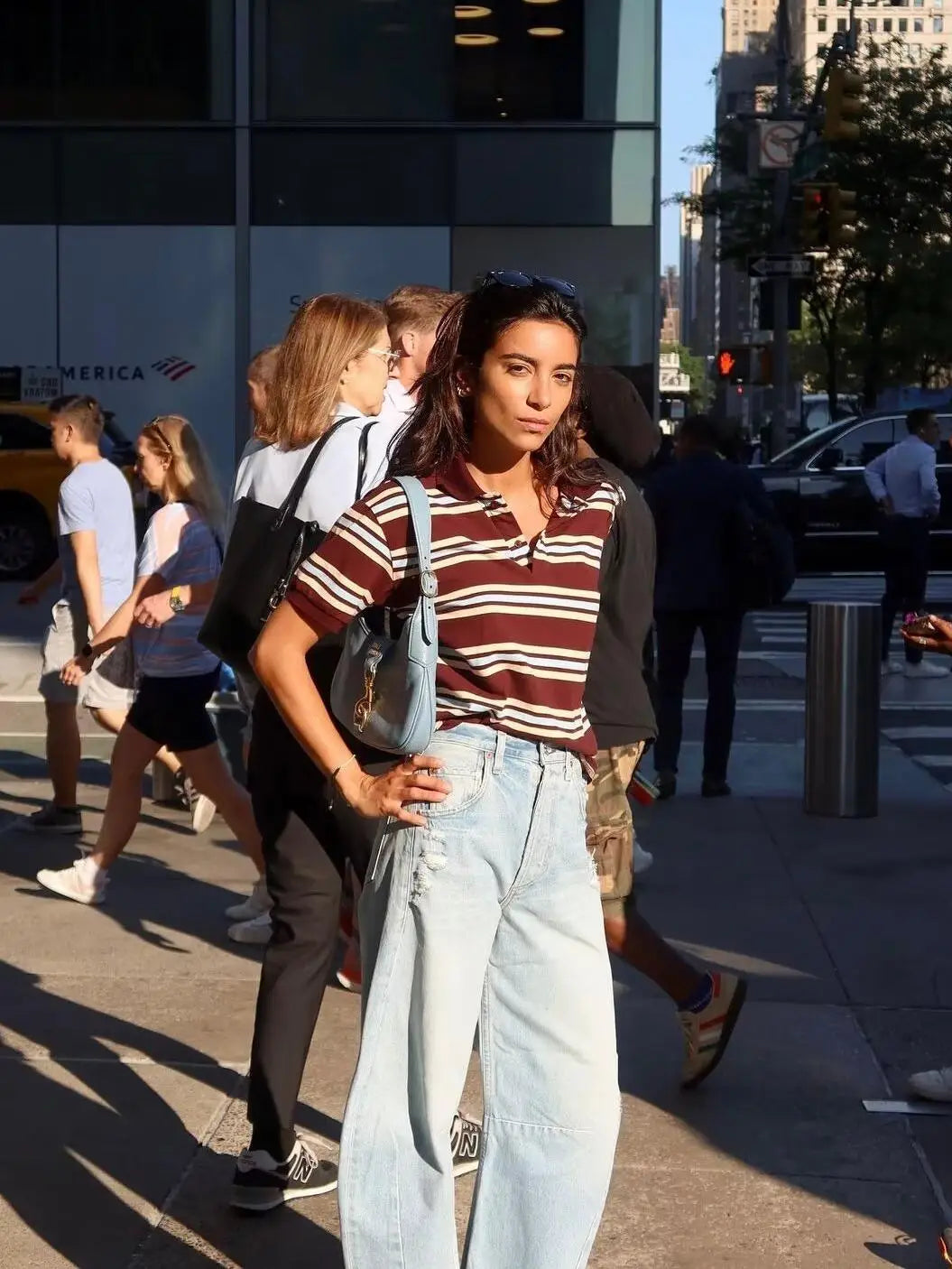 Summer Ladies Polo Shirts Woman Shorts Short Sleeve Brown Striped Vintage Clothes Polo Shirts Mujer Streetwear Crop Tops Casual - Matrix-studios.com