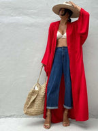 Kimonos for Women Boho Kimono Robe Beach Coverups Womens Beach Blouses Loose Kimono Open Front Kimono Cardigan Over Sized Kimon - Matrix Studios