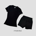 WAREBALL Women Yoga Set Gym Sportswear Sport Top Hight Waist Shorts Suit Fitness Workout Butt Lifting Short Tight Suit - Matrix-studios.com