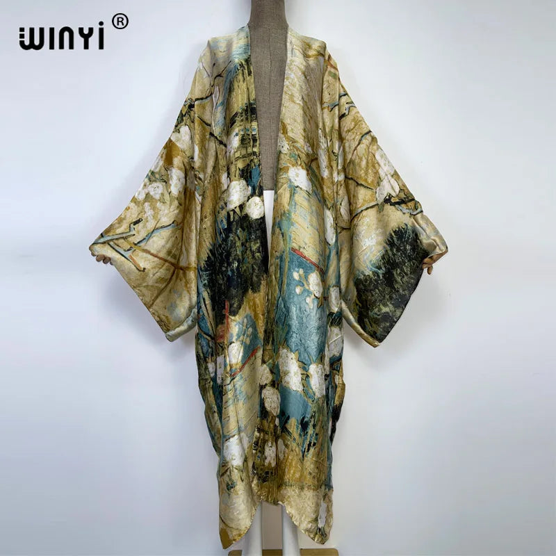 Europe WINYI new tunic bikini sweet lady pink boho Cardigan stitch Cocktail sexcy Boho Maxi Holiday Batwing Sleeve KIMONO mujer - Matrix Studios