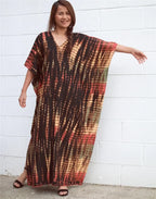 2026 Summer Bohemian Striped Print Women Beach Dress Bathing Suit Cover Up Summer Tunic for Woman Beachwear Robe De Plage Kaftan - Matrix Studios