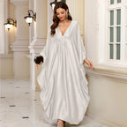 Plus Size Kaftan Dresses for Women Sparkly Glitter Batwing Sleeve Kaftan Cover Up Beach Maxi Dress Loungewear - Matrix Studios